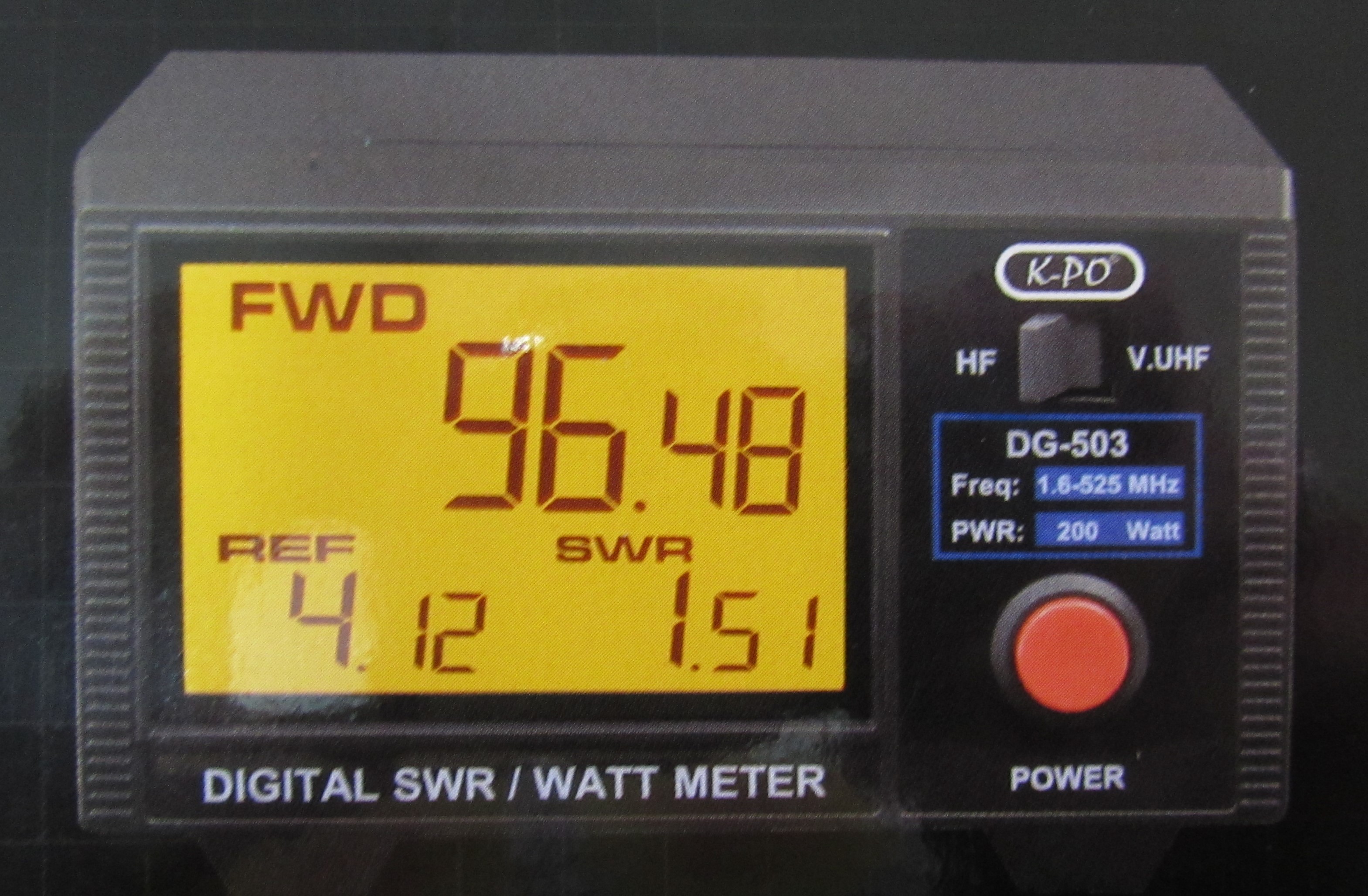 K-PO DG-503 SWR & Watt Meter 