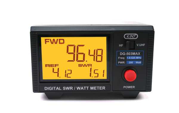 K-PO DG-503MAX SWR & Watt Meter 