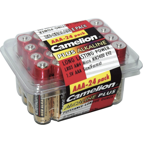 24 Stück Camelion Plus LR03 Micro AAA-Batterie 