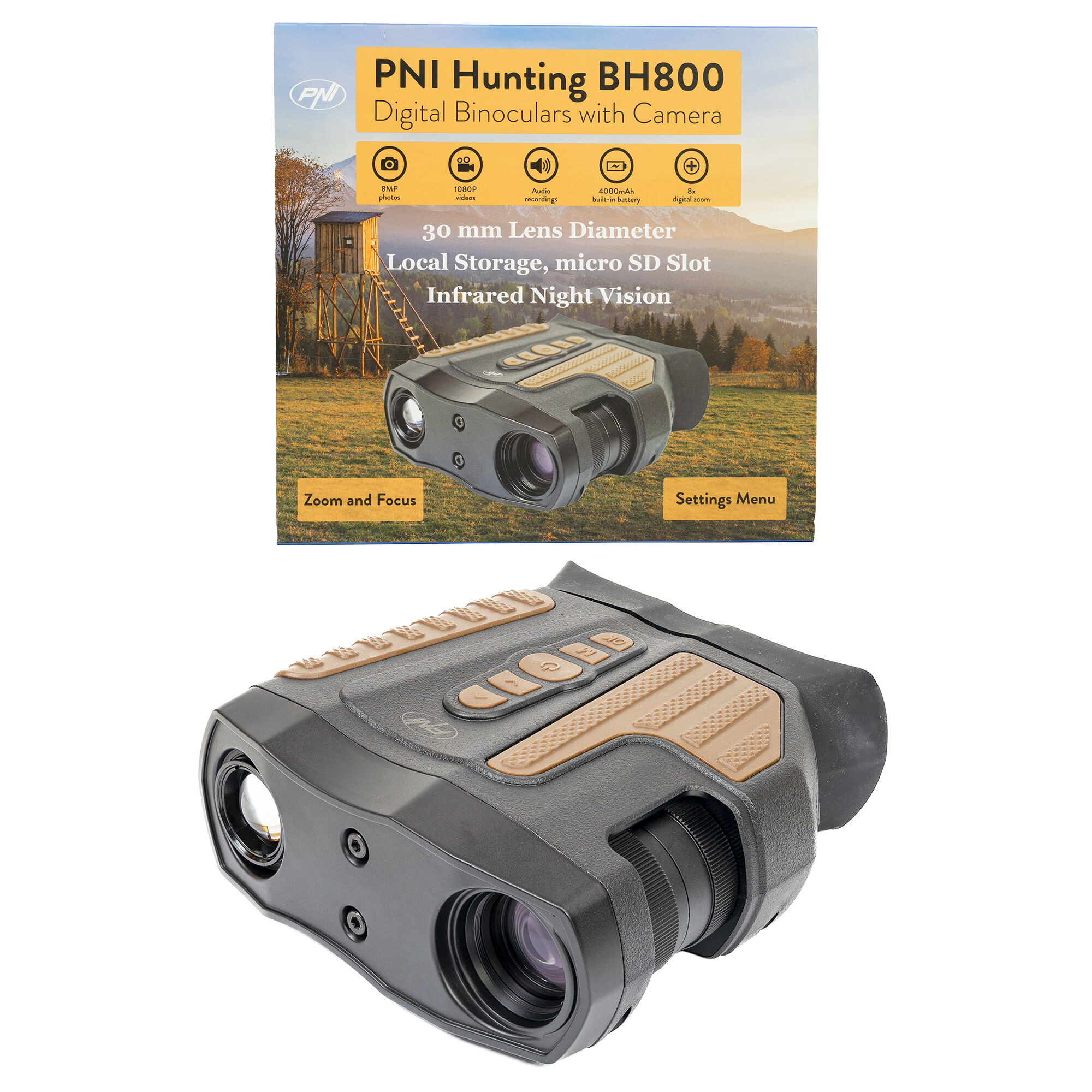 Digitales Fernglas für die Jagd PNI Hunting BH800